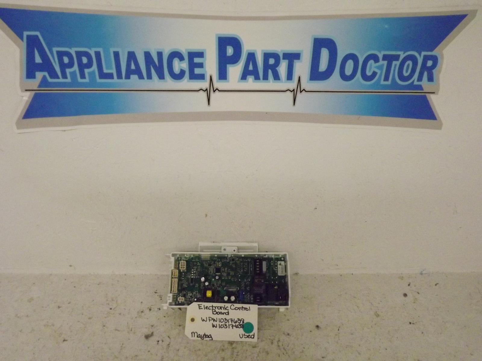 Maytag Dryer WPW10317638 W10317638 Electronic Control Board Used Maytag Dryer WPW10317638 W10317638 Electronic Control Board Used